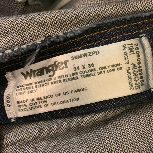WRANGLER,NWT, slim fit 36 MWZ, size 34x36,boot cut - Picture 4 of 6